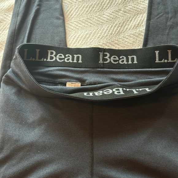 L.L. Bean‎ Elastic Waistband Ribbed Textured Leggings - Picture 3 of 7
